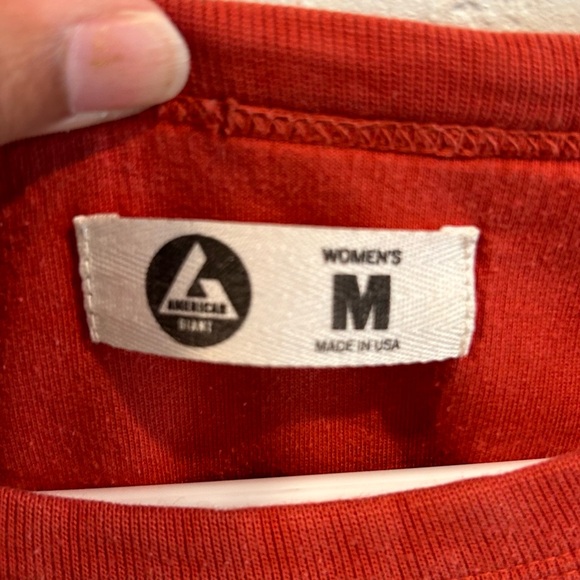 American Giant Orange Red crewneck sweater Size M - Picture 2 of 2